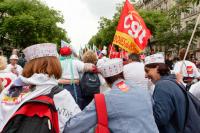 Manifestation à Paris pour la sauvegarde du régime retraite