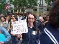 Manif de droite" 12 juin 2007 Paris 5 ème