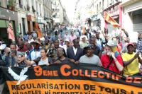 Manifestation en solidarité avec les salariés sans papiers 10 mai 2008