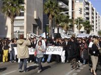 Manifestation lycéens à Toulon le 1er avril 2008