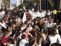 Manifestation lycéens à Toulon le 1er avril 2008