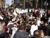 Manifestation lycéens à Toulon le 1er avril 2008