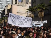 Manifestation lycéens à Toulon le 1er avril 2008