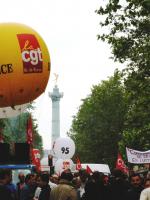 Manifestation contre la réforme des retraites .22 mai 2008.Paris