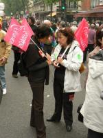 Manifestation contre la réforme des retraites .22 mai 2008.Paris