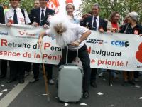 Manifestation contre la réforme des retraites .22 mai 2008.Paris