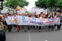 Manifestations contre la réforme des retraites jeudi 22 mai 2008