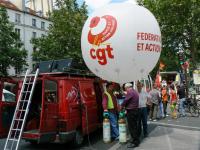 Manifestation contre la réforme des retraites . 17 juin 2008