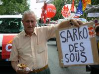 Manifestation contre la réforme des retraites . 17 juin 2008