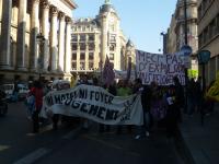 une manifestation devant le ministère de la crise du logement ce samedi 11 octobre