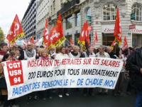 Manifestation pour les retraites 16 oct. 2008