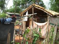 Paraguay cabane de sans toit à Mariscal Lopez