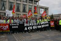 Manif Renault au Havre le 25 septembre 2008