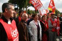 Manif Renault au Havre le 25 septembre 2008