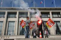 Manif Renault au Havre le 25 septembre 2008