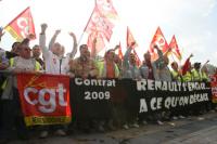 Manif Renault au Havre le 25 septembre 2008