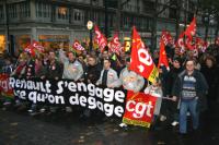 manif Renault Sandouville (Le Havre) 8 novembre 2008