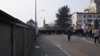 barrage de policiers rue du port du Rhin