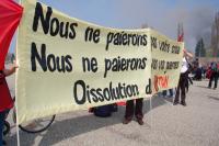 Champ de foire, quartier portuaire, avant la manif et le gazage...