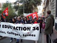 Montpellier : manifestation de défense du SP de l'éducation 20 novembre 2008