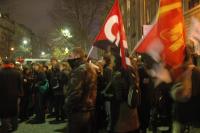 Rassemblement en solidarité avec la jeunesse de Grèce, 12 décembre 2008, à Paris