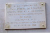 Plaque 18 Bd de Vaugirard Paris