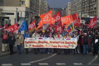 banderole de tête manifestation de Caen
