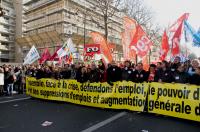 Tête de manif le 29 janvier 2009