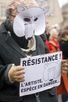 Manifestation pour la défense de la Culture