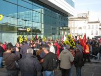 rassemblement devant la RP