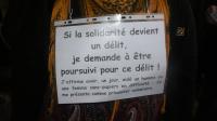 Pancarte rassemblement à Caen