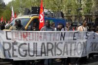 Rassemblement CGT sans papiers Paris 15/04/09