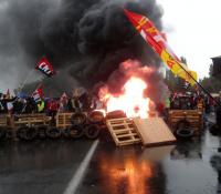 action de l'intersyndicale CNT-CGT-FO-FSU de Béthune