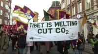 Copenhague, militants pro-Tibet