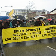 manifestation contre l'EPR Cherbourg