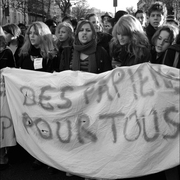 Manif lycéenne pour les sans-papiers
