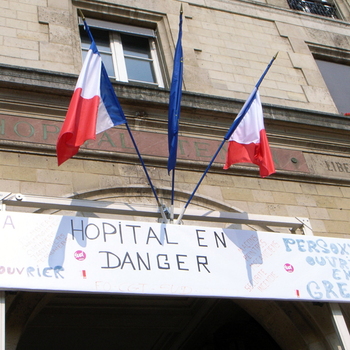 Hôpital ouvriers en grève - mai 07