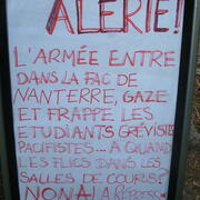 L'armée entre dans la fac de Nanterre