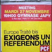 Meeting mardi 27 nov. (478 visites) Exigeons un référendum Meeting mardi 27 nov.