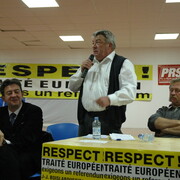 Meeting unitaire contre le traité à Montpellier, le 6 décembre.