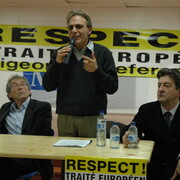 Meeting unitaire contre le traité à Montpellier, le 6 décembre.