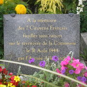 plaques des 7 fusilliers de la ville de mareuil sur cher (41)