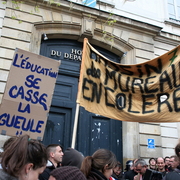Manifestation pour la sauvegarde de l'Education nationale Versailles 28 mars 2008