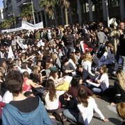 Manifestation lycéens à Toulon le 1er avril 2008