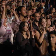 Rassemblement des partisans de Ségolène Royal, le 27 septembre 2008, au Zénith de Paris