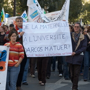 Manifestants (77 visites) manifestation éducation 19 octobre 2008 Manifestants