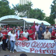 Asuncion Fonctionnaires du pétrole partisans de Blanca