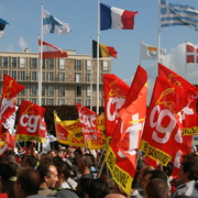 Manif Renault au Havre le 25 septembre 2008