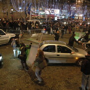 Rassemblement en solidarité avec la jeunesse de Grèce, 12 décembre 2008, à Paris