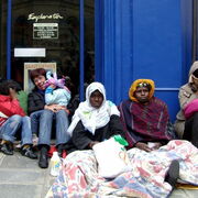 familles rue de la Banque
